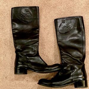 Prada Leather Riding Boots